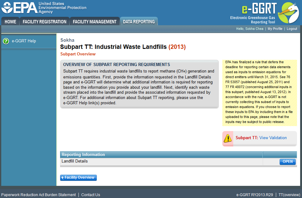 Subpart TT: Overview